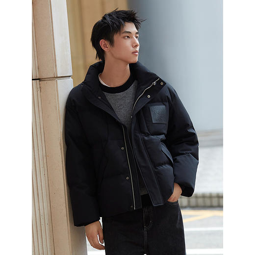【95%绒】GXG男装轻蓬保暖肌理感羽绒服男通勤立领面包服24冬热卖 商品图2