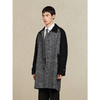GXG男装 黑灰色拼接设计时尚高级长款大衣外套男士  冬季热卖黑灰色拼接设计 商品缩略图2