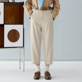 谜底烟管裤女2025春新品通勤百搭分割设计九分裤休闲裤251MK0153