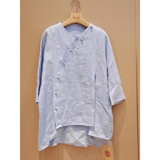 【抖音专属】新中式斜襟上衣(20708244碧落) 商品图0