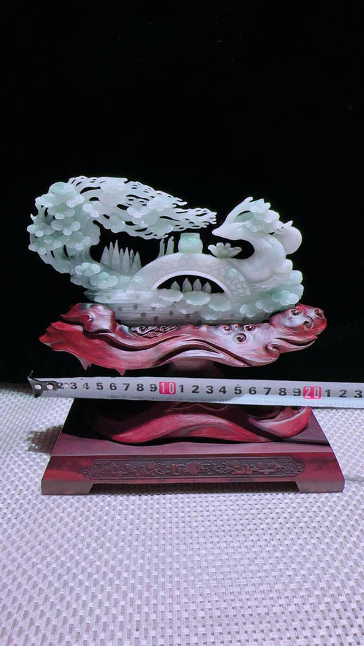 620814翡翠摆件【鹿鸣蝉音 梅开五福】 商品图1