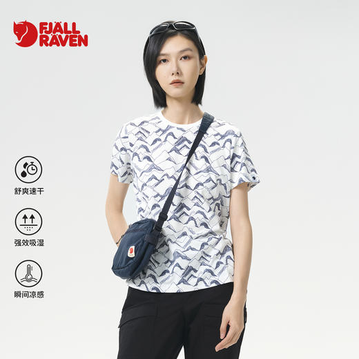 北极狐 女士速干T恤 2025春夏户外运动衫 户外短袖上衣 012512029 商品图0