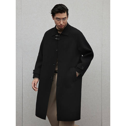 GXG男装 多色飞机扣设计时尚长款羊毛大衣外套 2024冬季热卖 商品图2