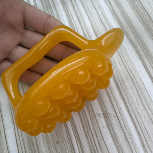 树脂拨筋刮痧板-T19海龟按摩刷(黄色) 商品图5