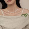 【经典】碎银子天然巴洛克珍珠项链  天然淡水珍珠项链女锁骨链简约百搭颈链925银配件可做手链一物两用带证书 商品缩略图3