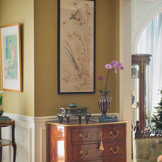 【已售】独角鹿西洋古董 20世纪初中国出品「锦上添花」传统东方花鸟主题粤绣挂屏 商品图1