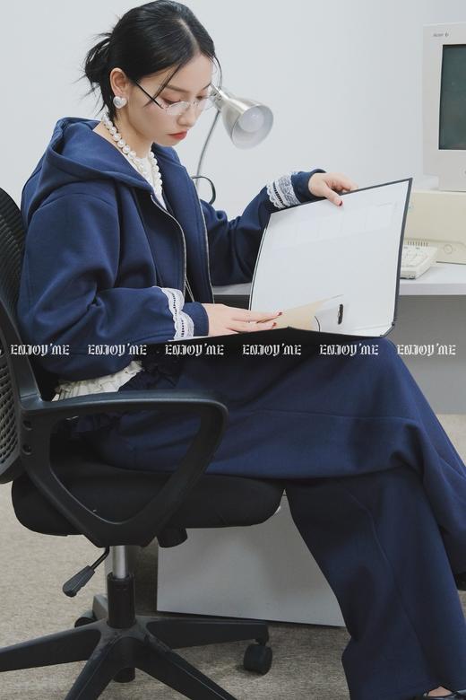 【门店同款】ENJOY春季盐貌似糖蕾丝拼接裤装套装 161093261 商品图8