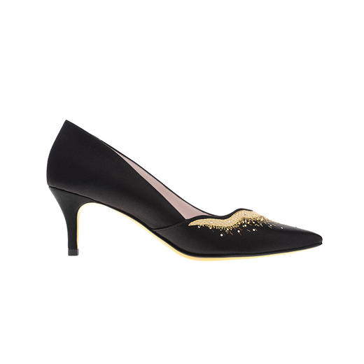 sheme野纤物语系列刺绣水晶点缀优雅时尚女士高跟鞋可定制 商品图0