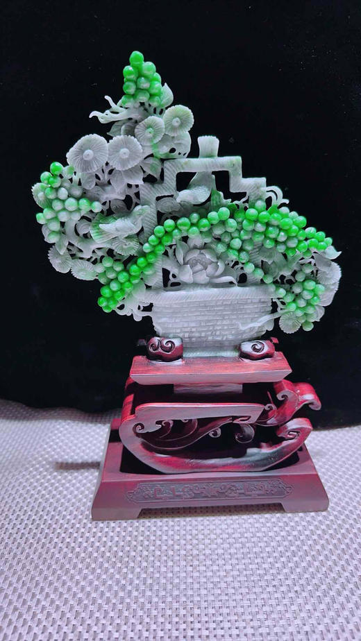 620810翡翠摆件【富贵满堂 平安富贵】 商品图5