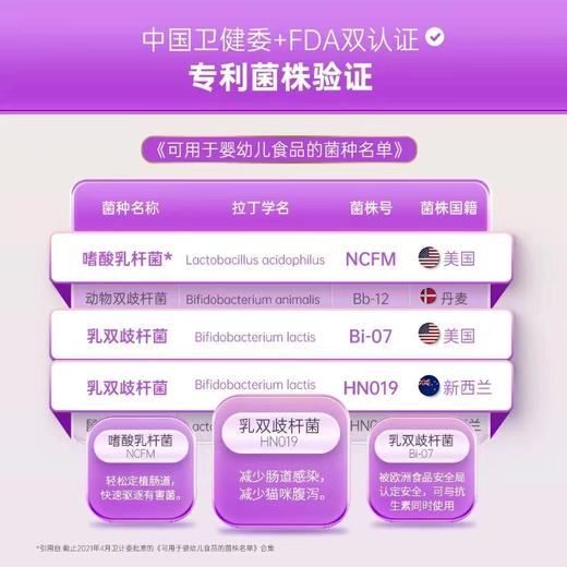 【买就送秘鲁小鱼颗粒*2袋】G6益生菌粉剂(猫用)1g*10袋 商品图3