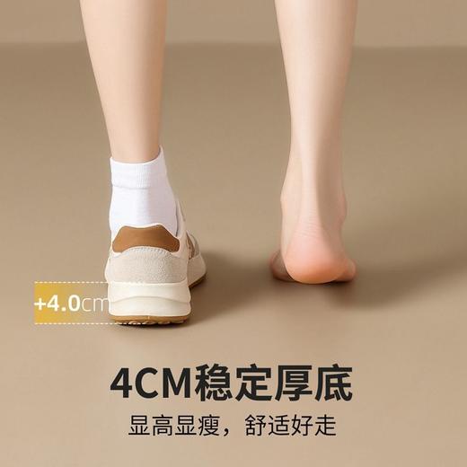 ZHR则则厚底增高阿甘鞋女春季新款超软耐磨轻便透气运动休闲鞋女 商品图3