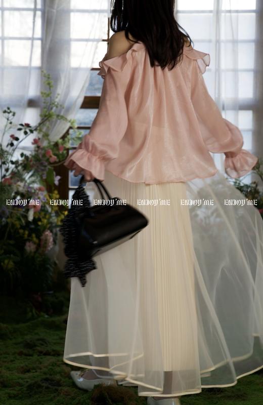 【门店同款】ENJOY春季“绮梦繁花”珍珠挂脖上衣 160705683 商品图8