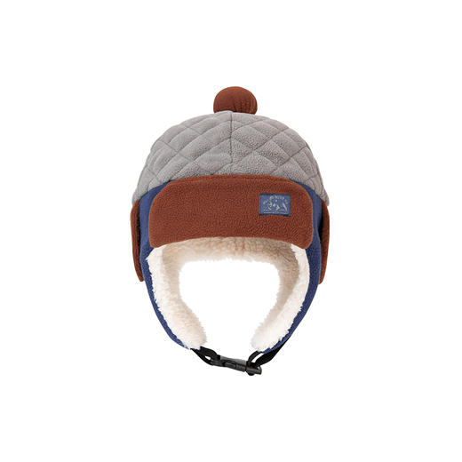 迷你巴拉冬新款儿童内里加绒护耳帽宝宝厚实保暖透气帽子 商品图4