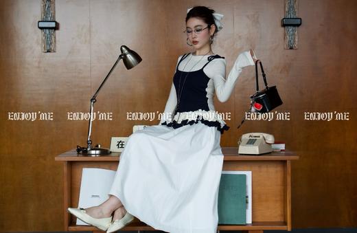 【门店同款】ENJOY春季盐貌似糖双口袋A字半裙 160944377 商品图4