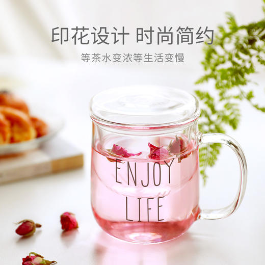 雅集玻璃杯悠觉杯400ml贴花（ENJOY LIFE） 商品图3