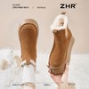ZHR则则加绒加厚雪地靴女2024冬季新款保暖防泼溅毛毛鞋耐磨棉鞋 商品缩略图8