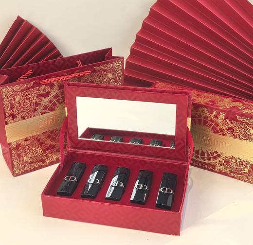 【双12嗨购节】【全球购*送礼盒礼袋】Dior迪奥口红小样礼盒新款（蛇年限定1.5g*5)丝绒 #188+丝绒 #217+丝绒 #228+丝绒 #720+丝绒 #999 商品图3
