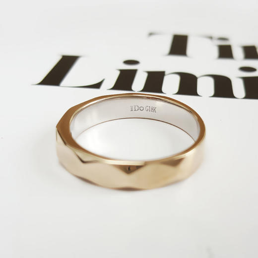 【天然正品】I DO AU750双色金时尚设计款0.078克拉钻石戒指 261224NJS17 商品图6