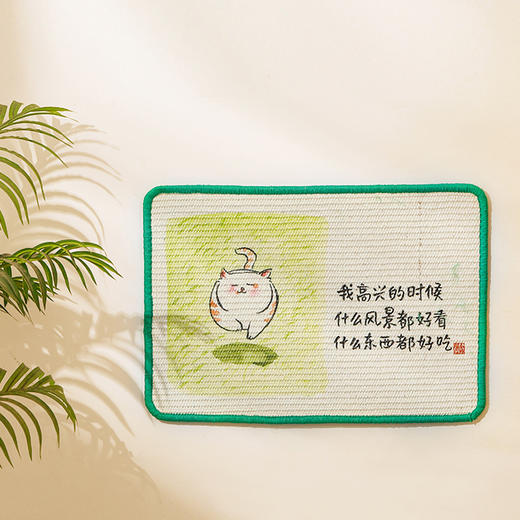 小林漫画 剑麻 猫抓垫   耐磨不掉渣 墙贴 防抓沙发 猫咪磨爪玩具    加厚款 垫子 商品图5