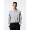 GXG男装 浅灰色基础通勤翻领长袖衬衫男士24年秋季热卖G24X033038 商品缩略图3