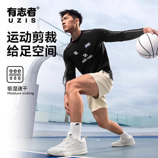 有志者UZISx左手上篮联名运动长袖男索罗娜美式休闲篮球训练上衣 商品图0