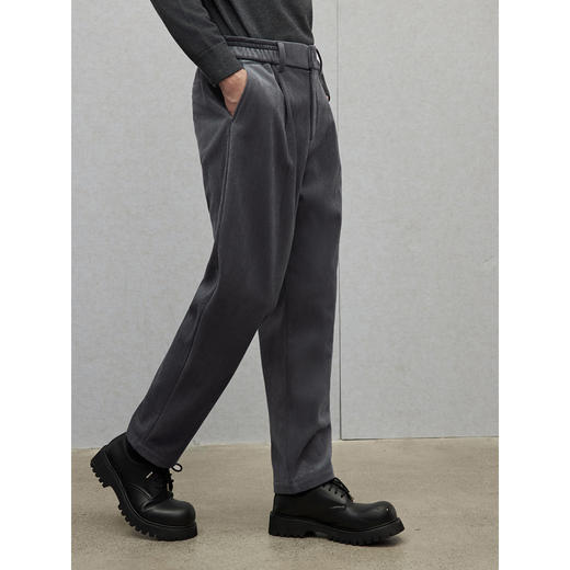 GXG男装 微肌理锥形西装裤通勤宽松休闲裤男士长裤 2024冬季热卖 商品图2