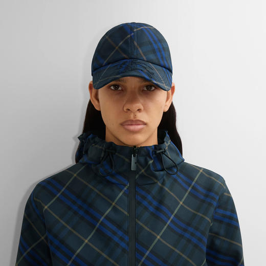 BURBERRY 巴宝莉 女士马术骑士徽标格纹棒球帽 格子 8102966 C1852 商品图3