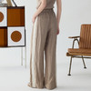 谜底休闲裤阔腿裤女2025春季新品休闲风松紧腰拼接长裤251GK0094 商品缩略图2
