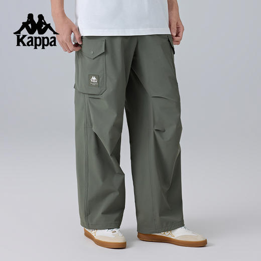 Kappa卡帕背靠背运动长裤2025新款男宽松直筒裤休闲跑步工装裤子K0F12AY71 商品图2