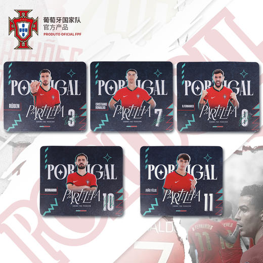 【官方正版】葡萄牙国家队 | 球员鼠标垫足球迷电竞防滑垫C罗 商品图0