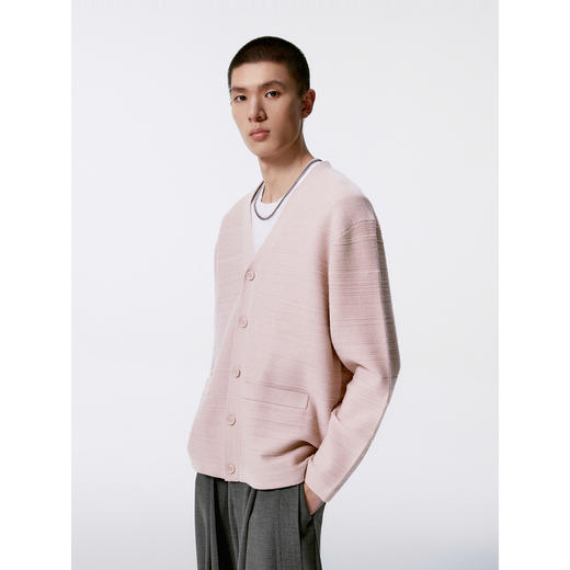 GXG男装 双色口袋针织衫男士保暖毛衣 24年秋G24X303002 商品图3