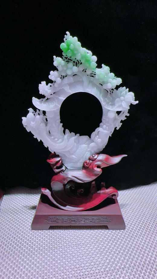 620811翡翠摆件【喜事连连 喜迎门】 商品图4