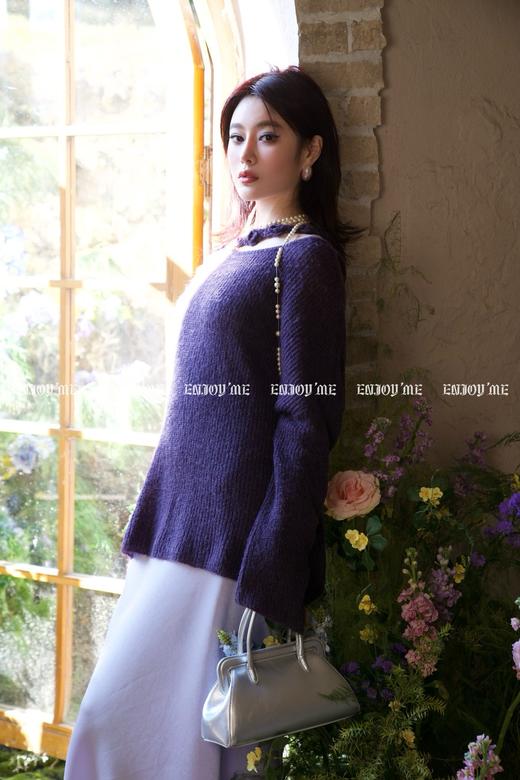 【门店同款】ENJOY春季“绮梦繁花”慵懒针织衫 160800621 商品图1