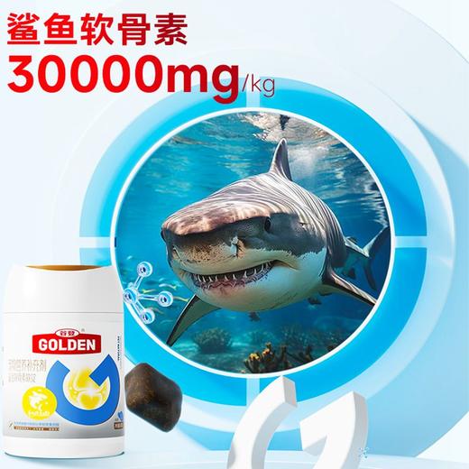 【第二件半价 买2件送高钙片1瓶】谷登鲨鱼软骨素软锭450g 商品图2