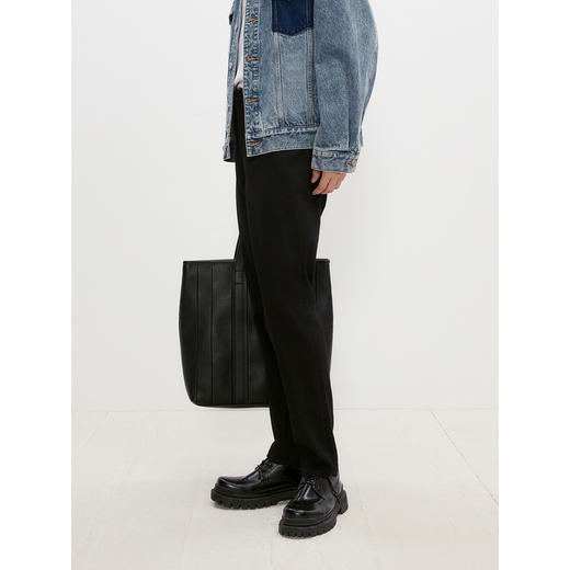 GXG男装 经典黑色弹力柔软牛仔裤修身男士长裤裤子 2024秋季热卖 商品图4