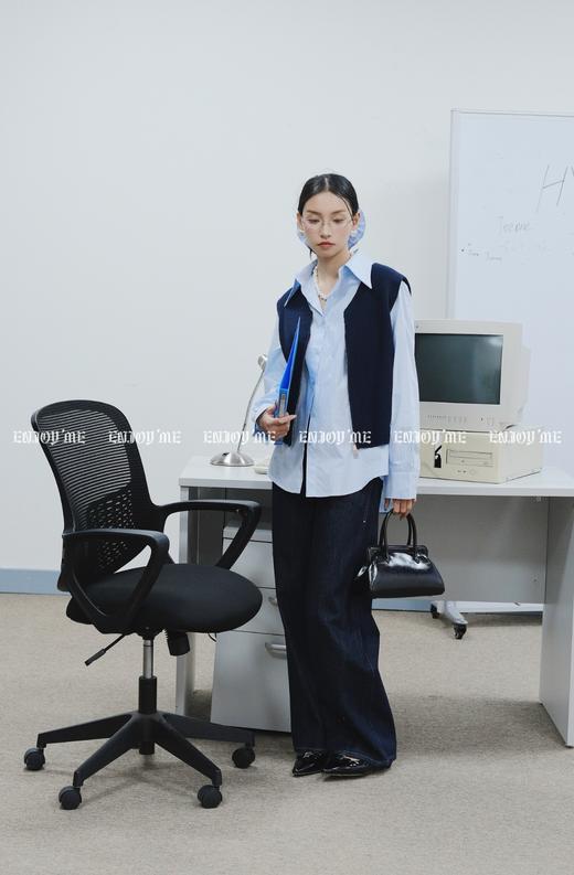 【门店同款】ENJOY春季“盐貌似糖”针织马夹两件套 160899449 商品图2