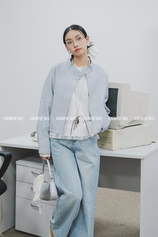 【门店同款】ENJOY春季“盐貌似糖”荷叶边卫衣 160895659 商品图0