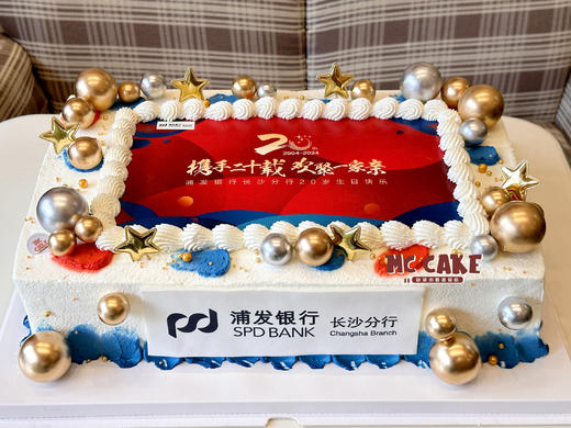 公司企业周年纪念大蛋糕（40*25cm） 商品图2