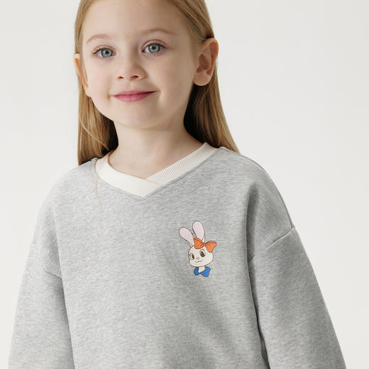 马克珍妮女童甜美宽松卫衣套装2025年春装新款250222 商品图4