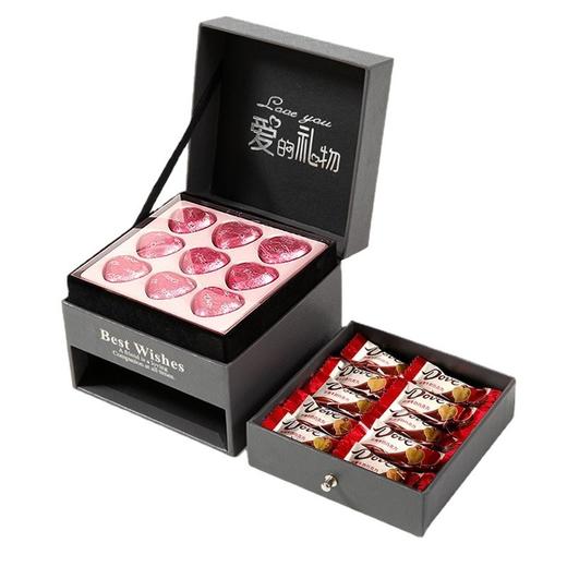 【情人节好礼！表白520~】德芙心语牛奶夹心巧克力礼盒装 生日礼物情人节礼品 休闲零食巧克力-QQ 商品图3