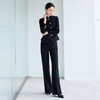 IWY/中式立领西装套装女士职场正装阔腿裤2025新款公务员黑色工装CP2196 商品缩略图3