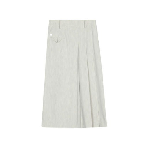 谜底半身裙2025春季新品通勤风文艺不对称设百褶中长裙251MB0068 商品图4