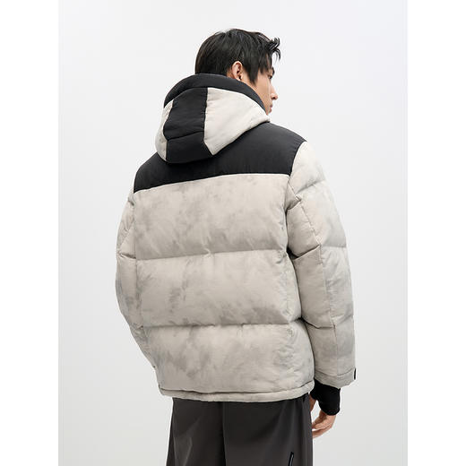 GXG男士撞色休闲百搭保暖连帽短款羽绒服男外套鸭绒冬季热卖 商品图4