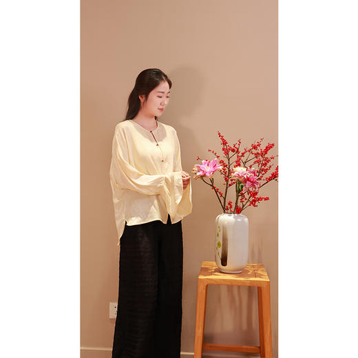 【线上专属】阔腿裤（24709615玄色D947-高定款） 商品图3