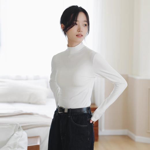 热卖中！！春节不打烊！【纯棉亲肤超百搭，打底YYDS】2025春秋保暖内衣女士纯棉秋衣秋裤中领打底衫修身棉毛衫薄款打底单件上衣。ry 商品图3