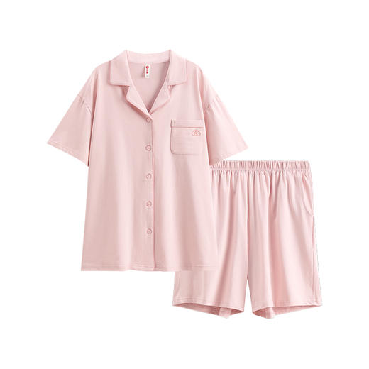 芬腾情侣薄款男女睡衣 · 夏季纯棉短袖 休闲宽松大码家居服全棉套装｜品牌直发 商品图4