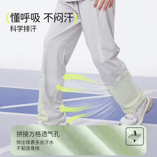 onmygame【动感分区】男女童运动长裤2025年春秋新款裤子弹力透气 商品图1