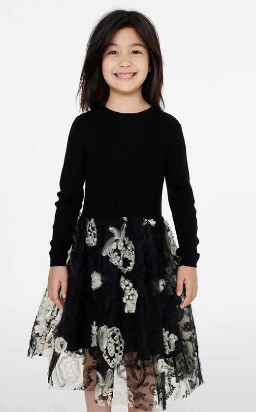 jnby   25年春款  长袖毛衫连衣裙   1P1G12430 商品图3