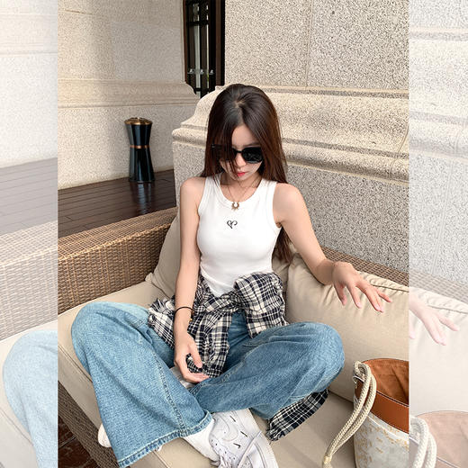 <曾小咸推荐>现货秒杀！最后一波 ！ 2色短款吊带背心 日常79.99 立减40 秒杀39.99！ 商品图3