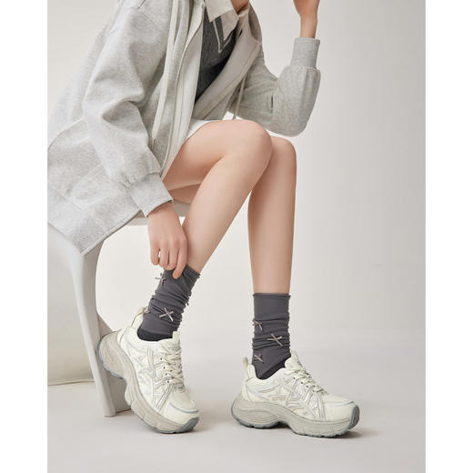 IEF/爱依服2025  厚底老爹鞋女网面透气休闲运动鞋百搭增高单鞋5338 商品图1